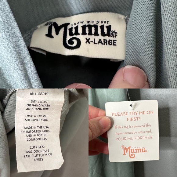 Show Me Your Mumu Faye Dress Green Bouquet NEW - Picture 7 of 7